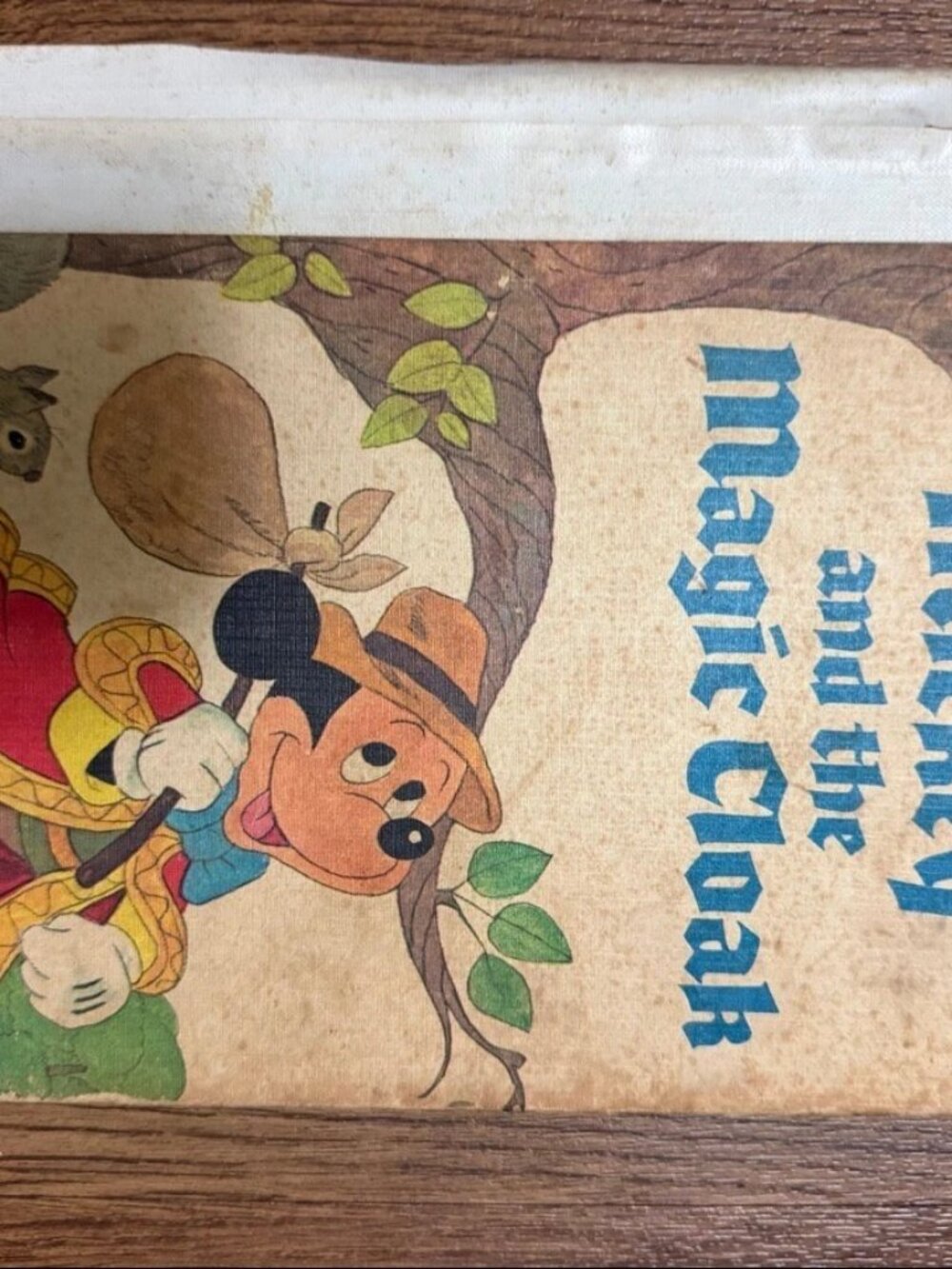 Item #744 Disney Mickey and the Magic Cloak 1975 Book Club Edition